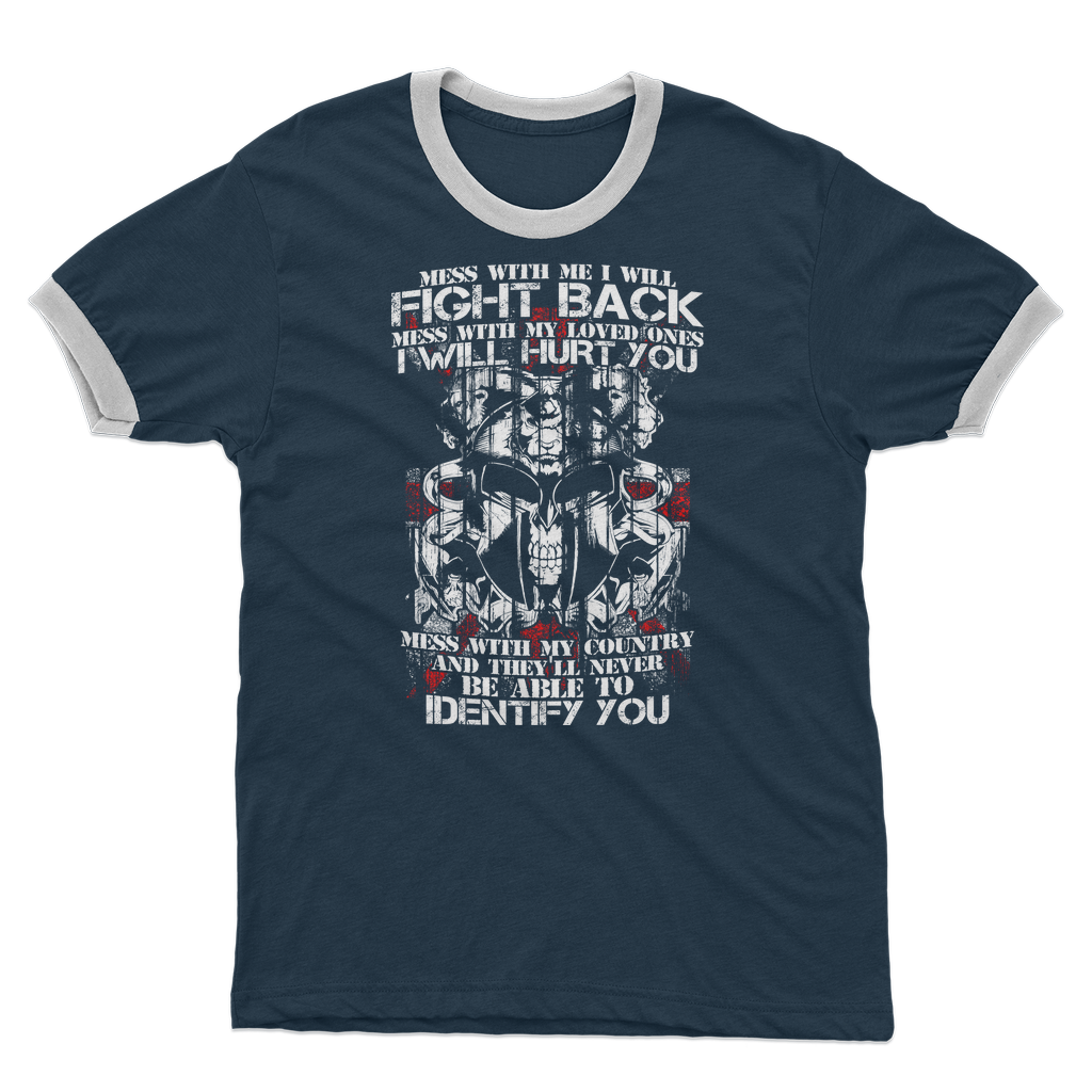 Don't Mess With My Country Adult Ringer T-Shirt