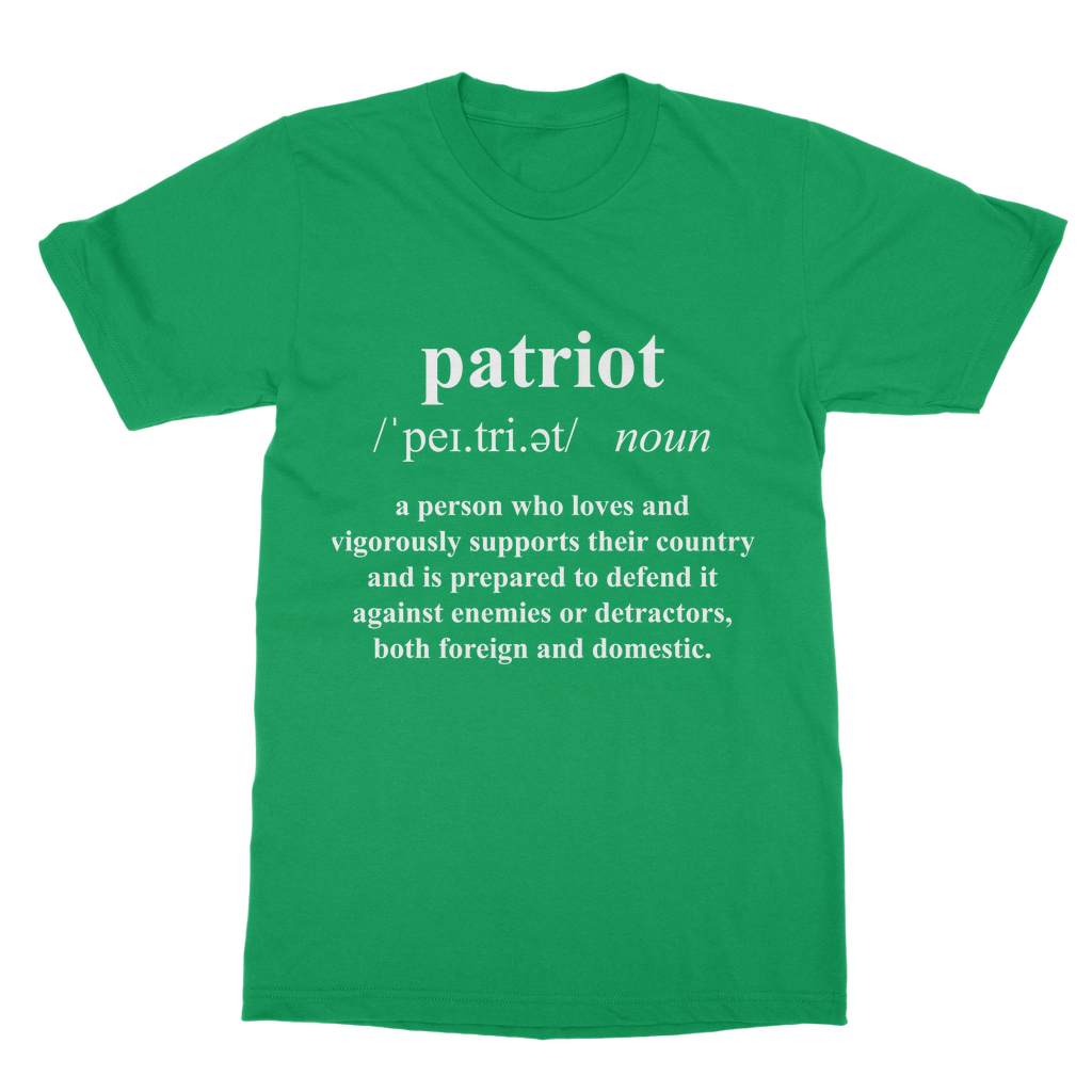 Patriot Dictionary Classic Adult T-Shirt