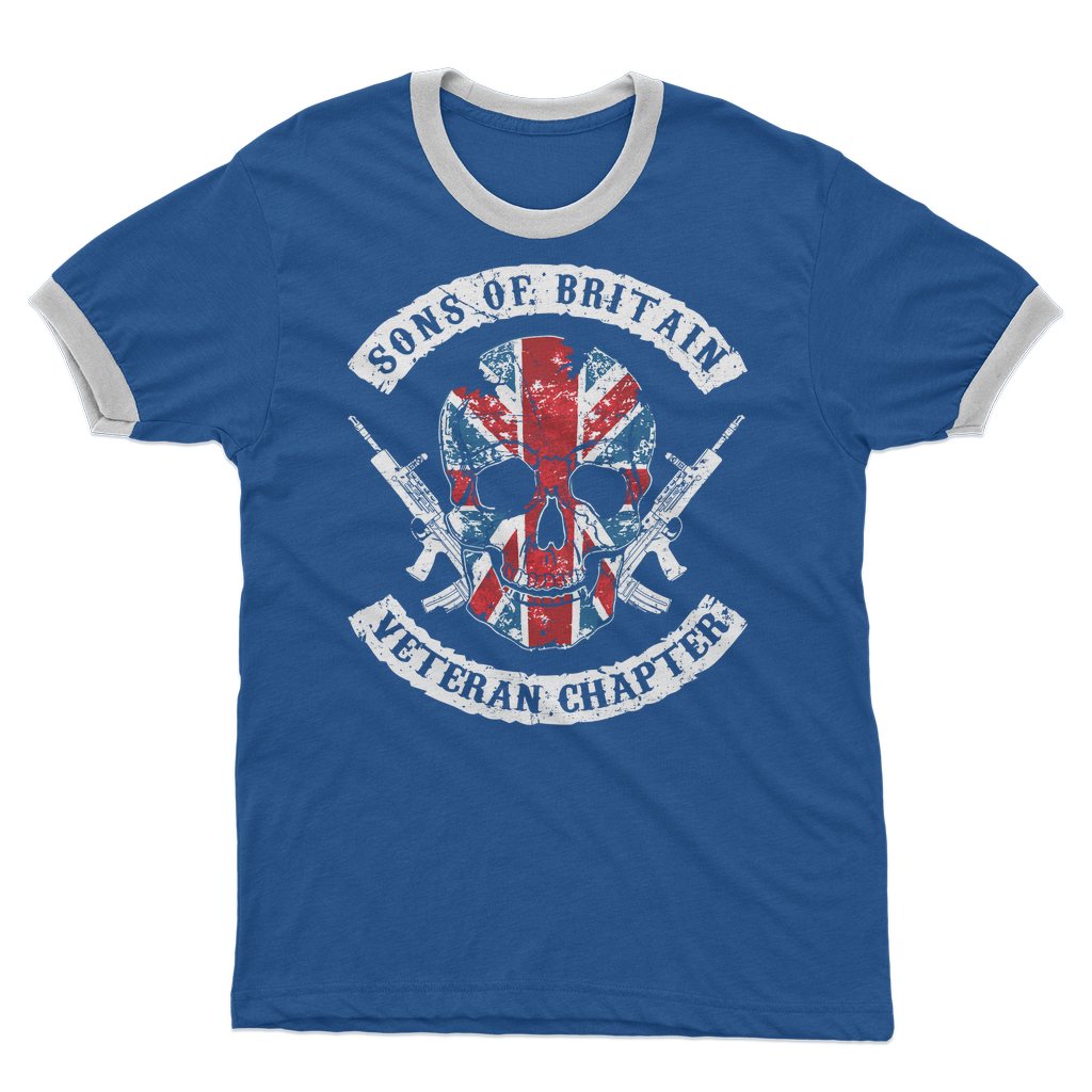 Sons Of Britain - Veteran Chapter Adult Ringer T-Shirt