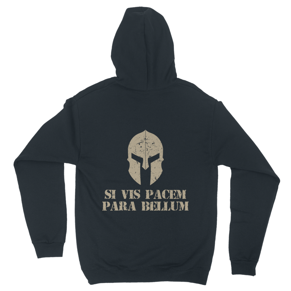 Spartan x Si Vis Pacem Para Bellum (Back print) Classic Adult Hoodie