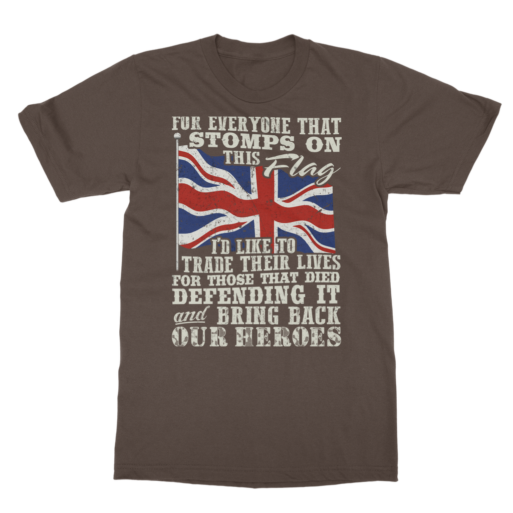 Don't Stomp On This Flag Classic Adult T-Shirt