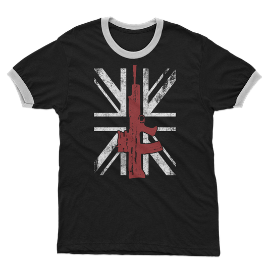 Thin Red Rifle Adult Ringer T-Shirt