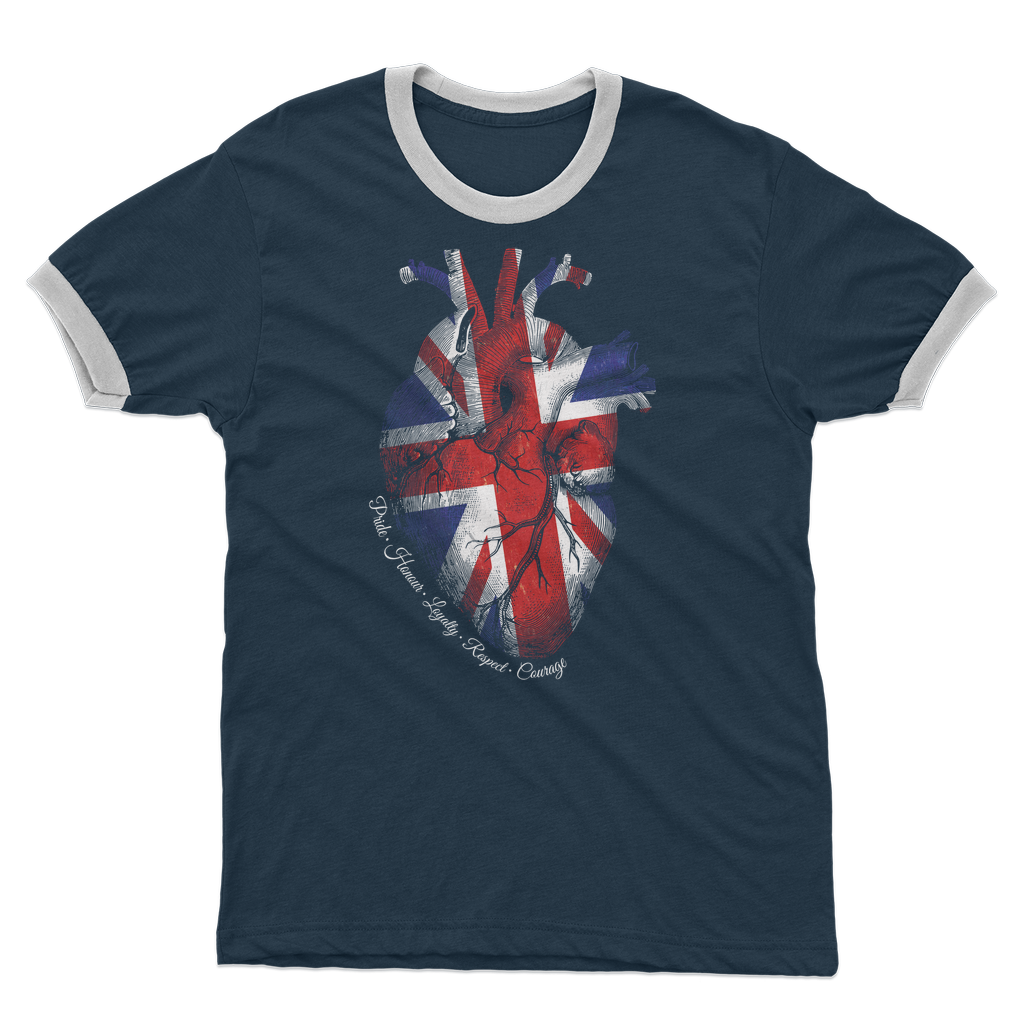 Pride Honour Loyalty Respect Courage Adult Ringer T-Shirt
