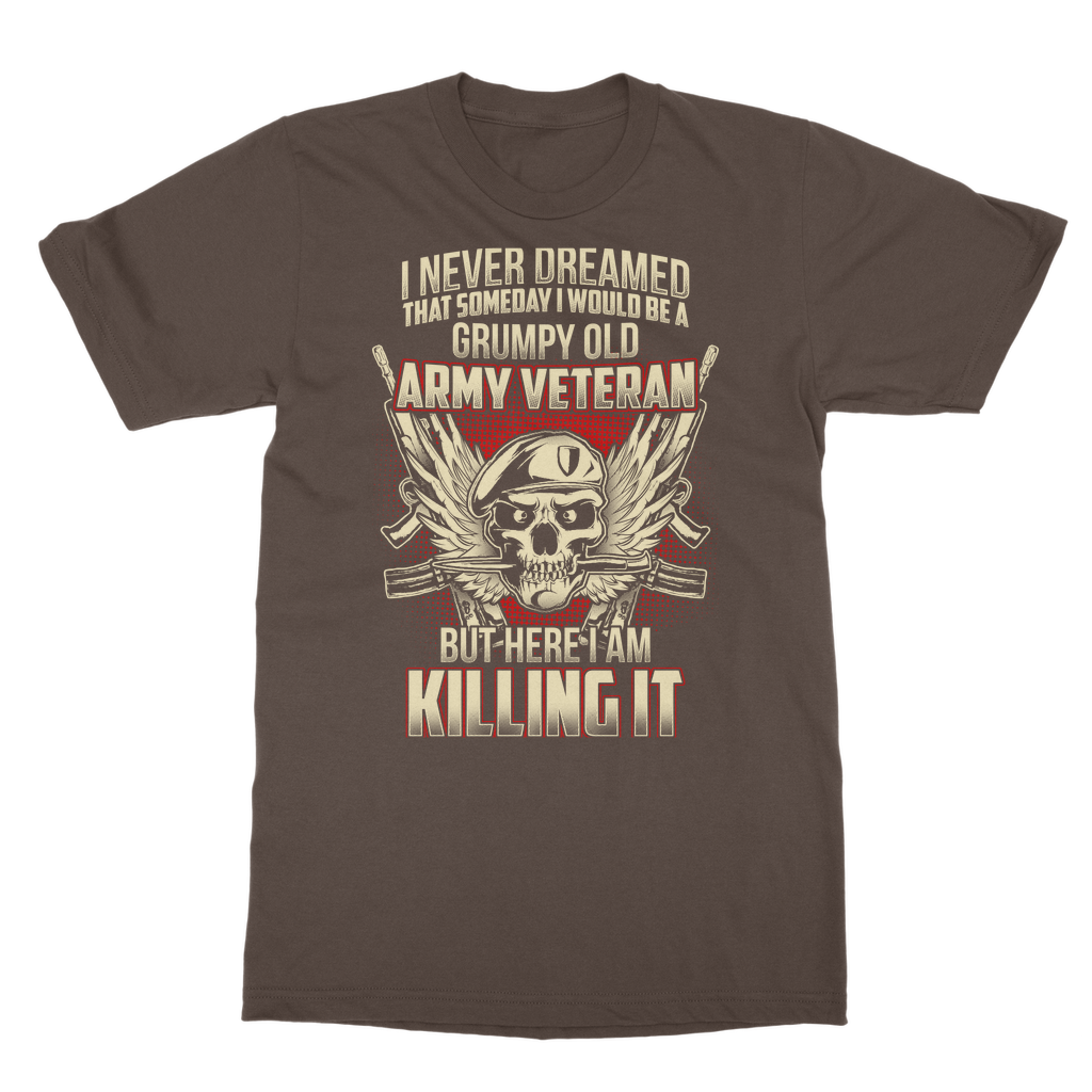 Grumpy Old Army Veteran Classic Adult T-Shirt