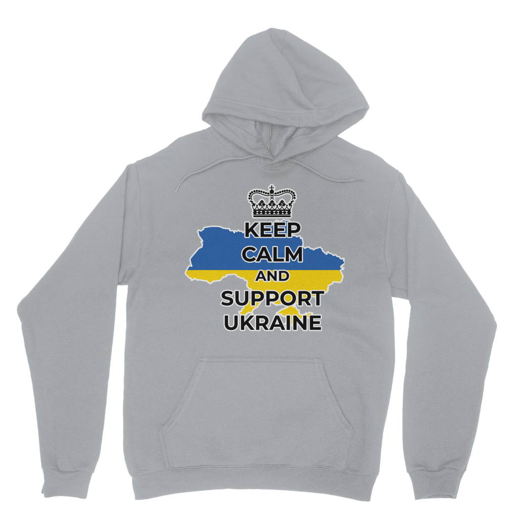 Keep Calm and Support Ukraine Classic Adult Hoodie
