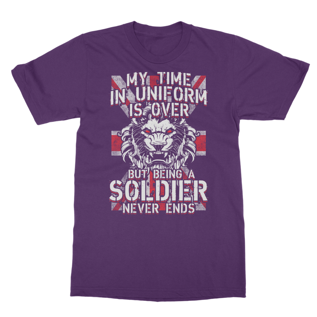 Being A Soldier Never Ends Classic Adult T-Shirt