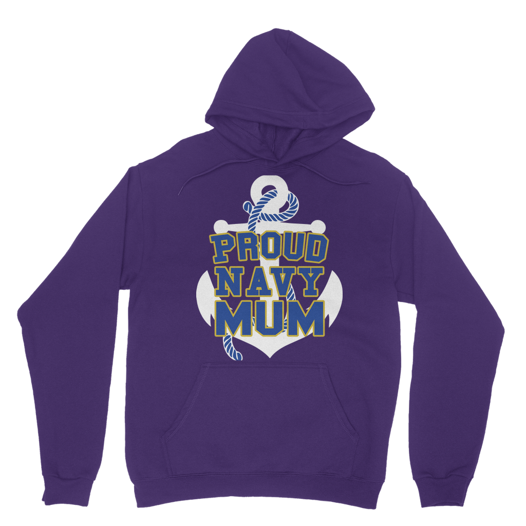 Proud Navy Mum Classic Adult Hoodie