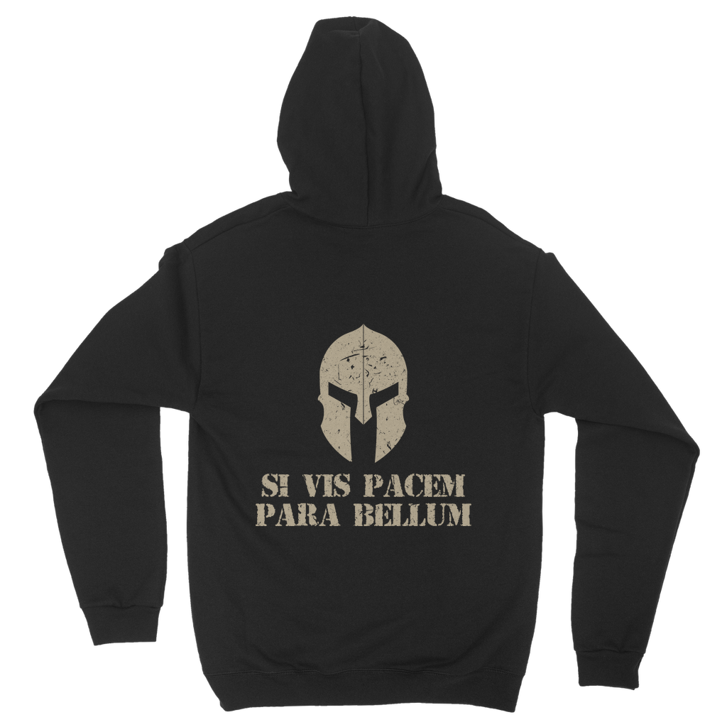 Spartan x Si Vis Pacem Para Bellum (Back print) Classic Adult Hoodie