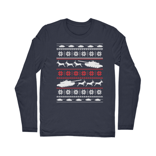 Army Sleigh Tank Christmas Classic Long Sleeve T-Shirt