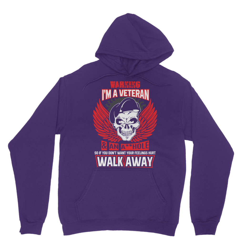 Warning - I'm A Veteran Classic Adult Hoodie