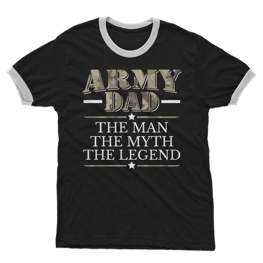 Army Dad - The Man, The Myth, The Legend Adult Ringer T-Shirt