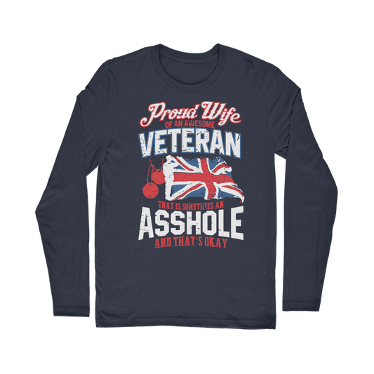 Proud Wife Of An Awesome Veteran Classic Long Sleeve T-Shirt