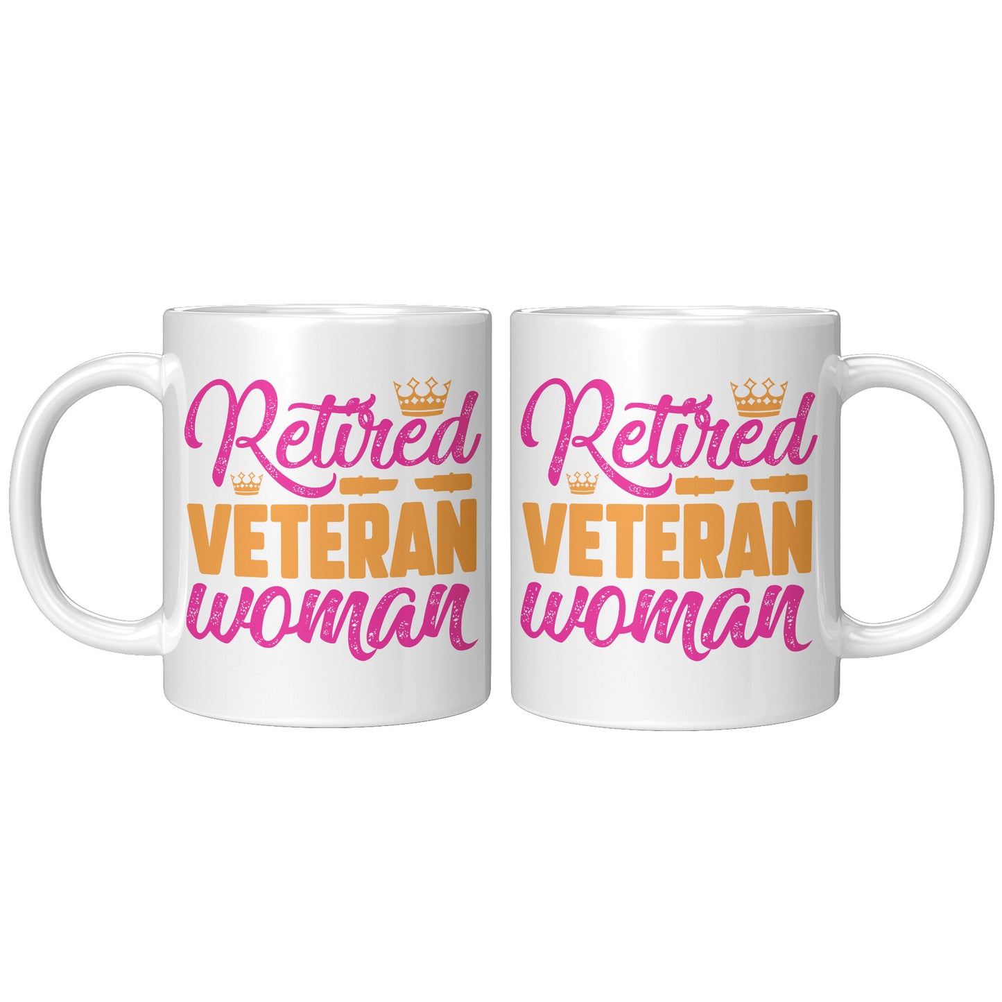 Retired Veteran Women - White 11oz&1lb Mug