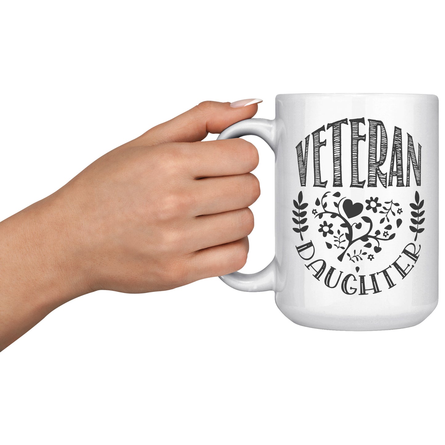 Veteran Daughter - White 11oz&1lb Mug