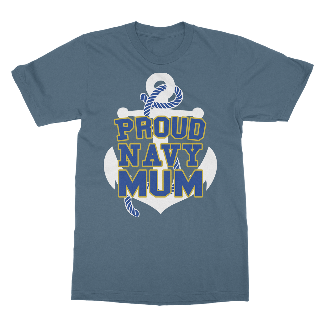 Proud Navy Mum Classic Adult T-Shirt