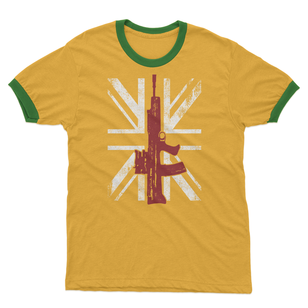 Thin Red Rifle Adult Ringer T-Shirt