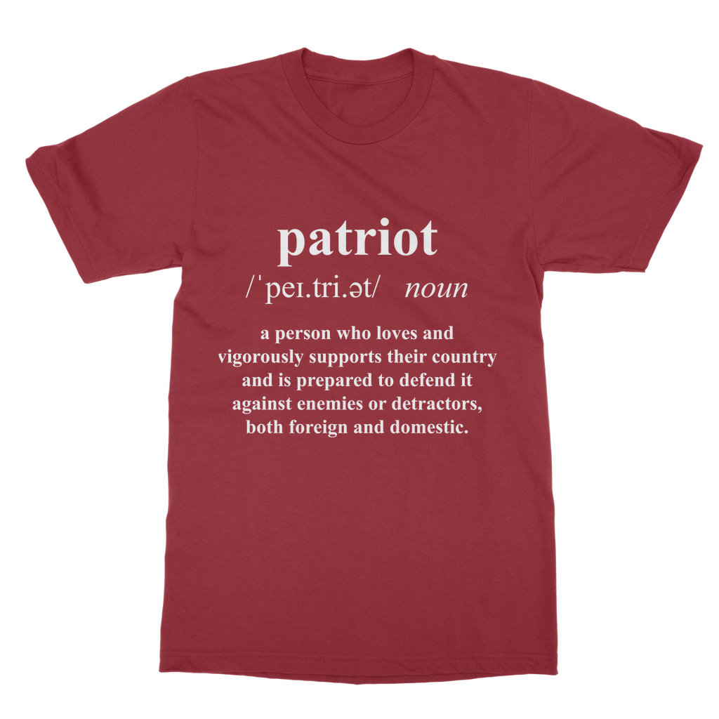 Patriot Dictionary Classic Adult T-Shirt