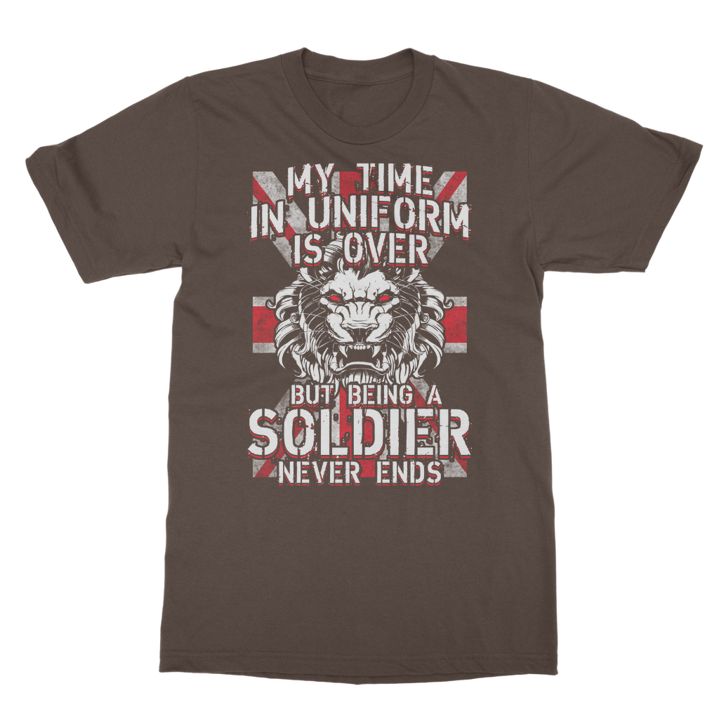 Being A Soldier Never Ends Classic Adult T-Shirt