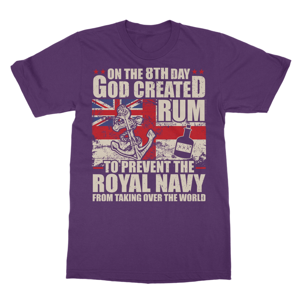 Royal Navy Loves Rum Classic Adult T-Shirt