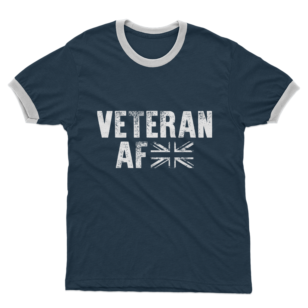 Veteran AF Adult Ringer T-Shirt