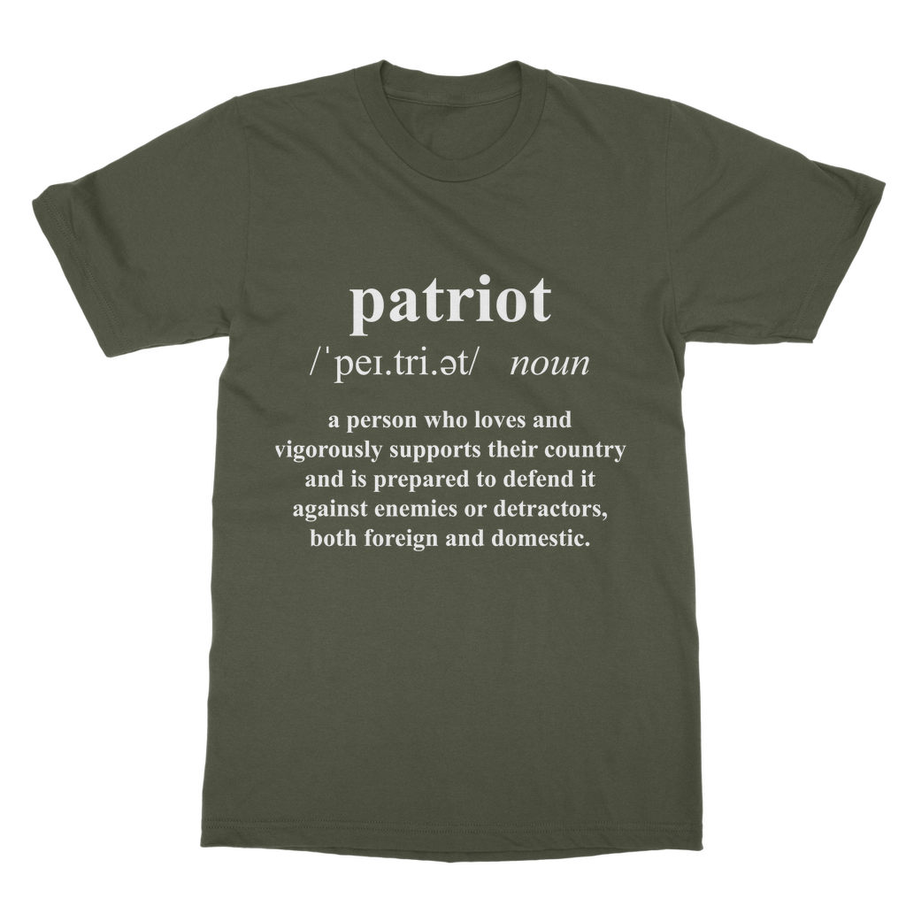 Patriot Dictionary Classic Adult T-Shirt