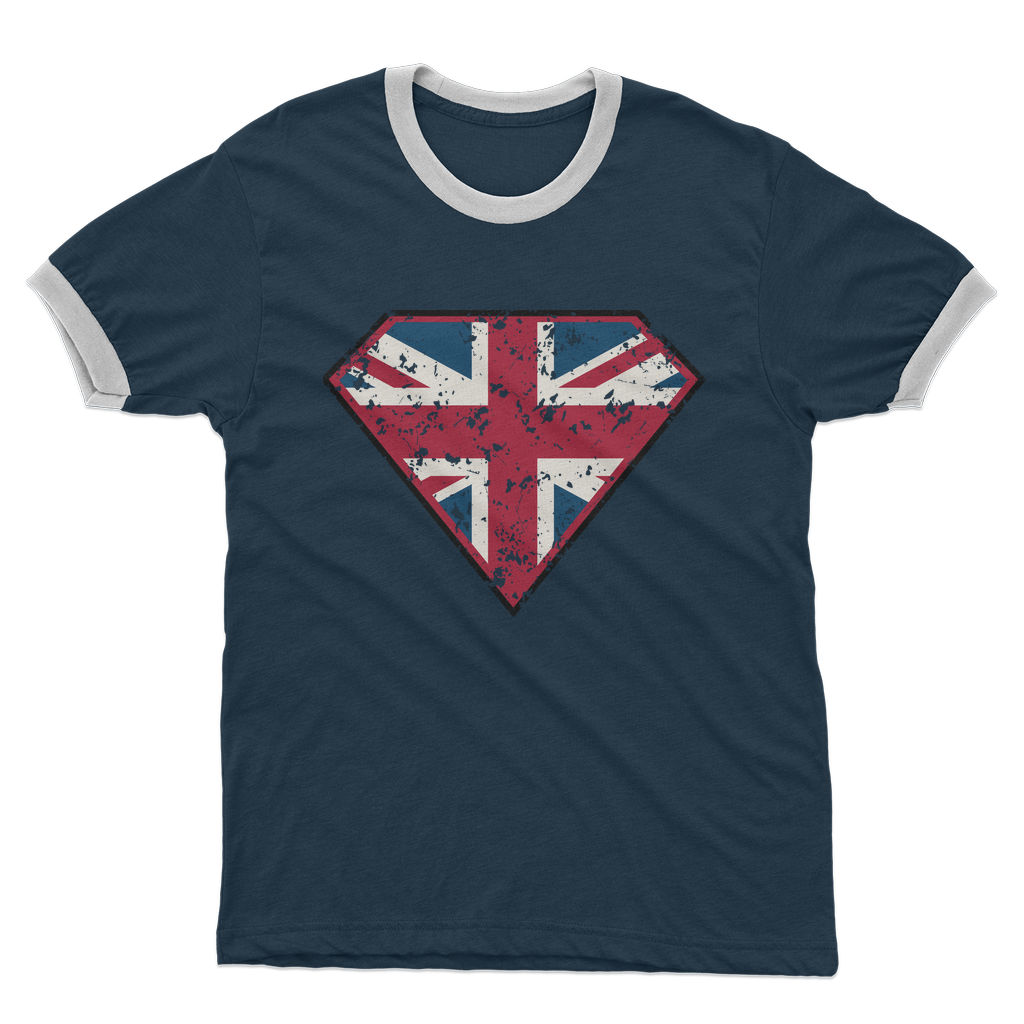 Super British Adult Ringer T-Shirt