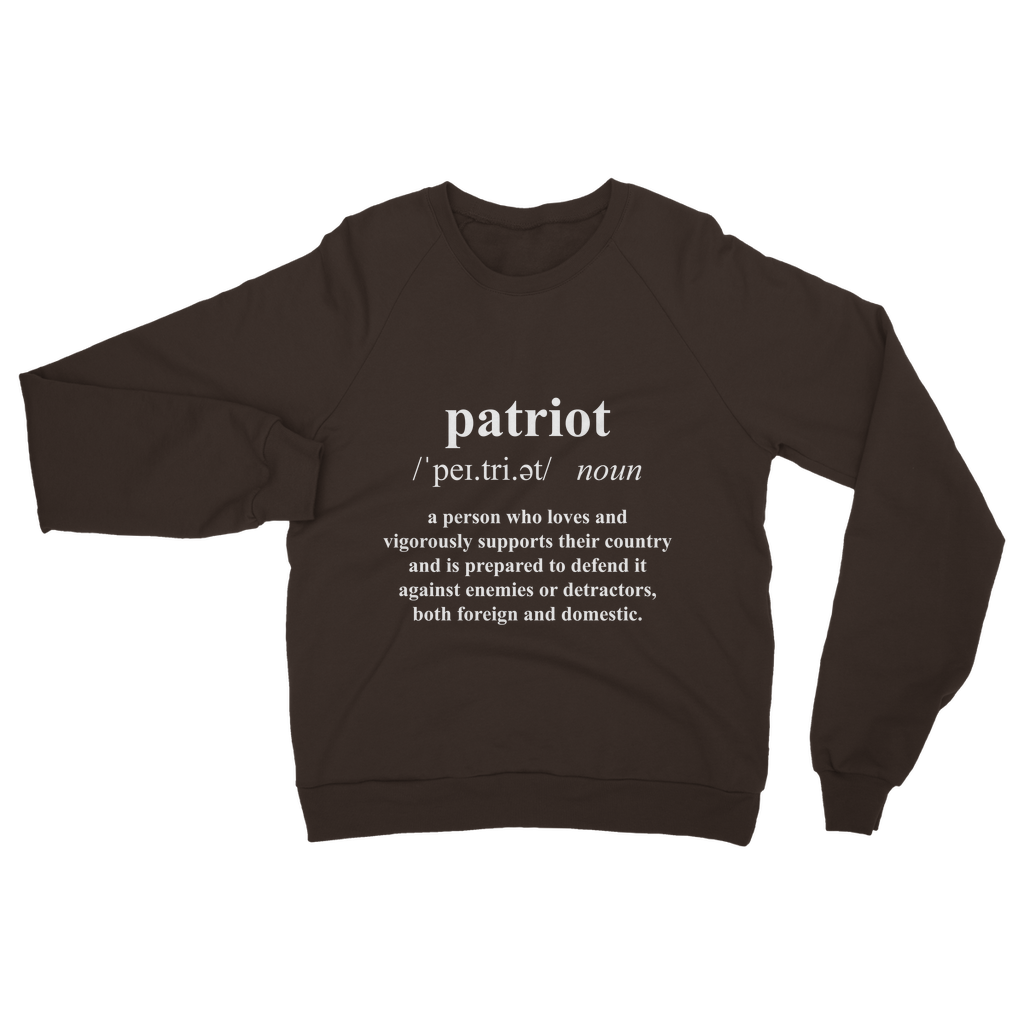 Patriot Dictionary Classic Adult Sweatshirt