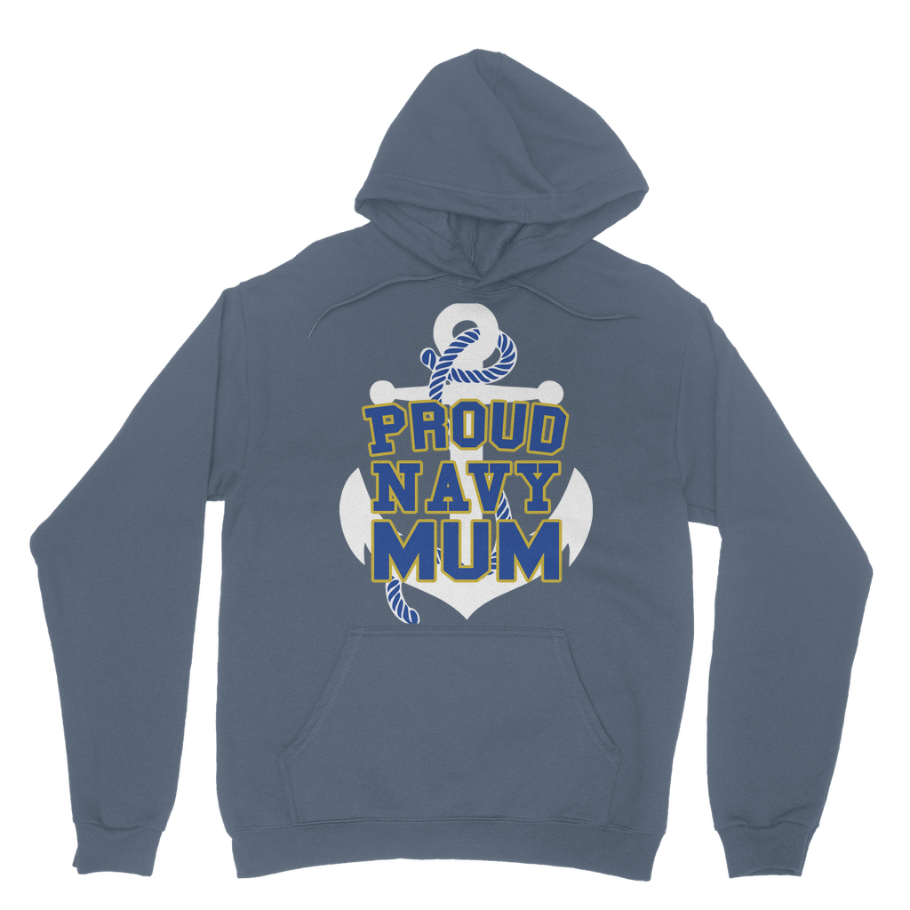 Proud Navy Mum Classic Adult Hoodie