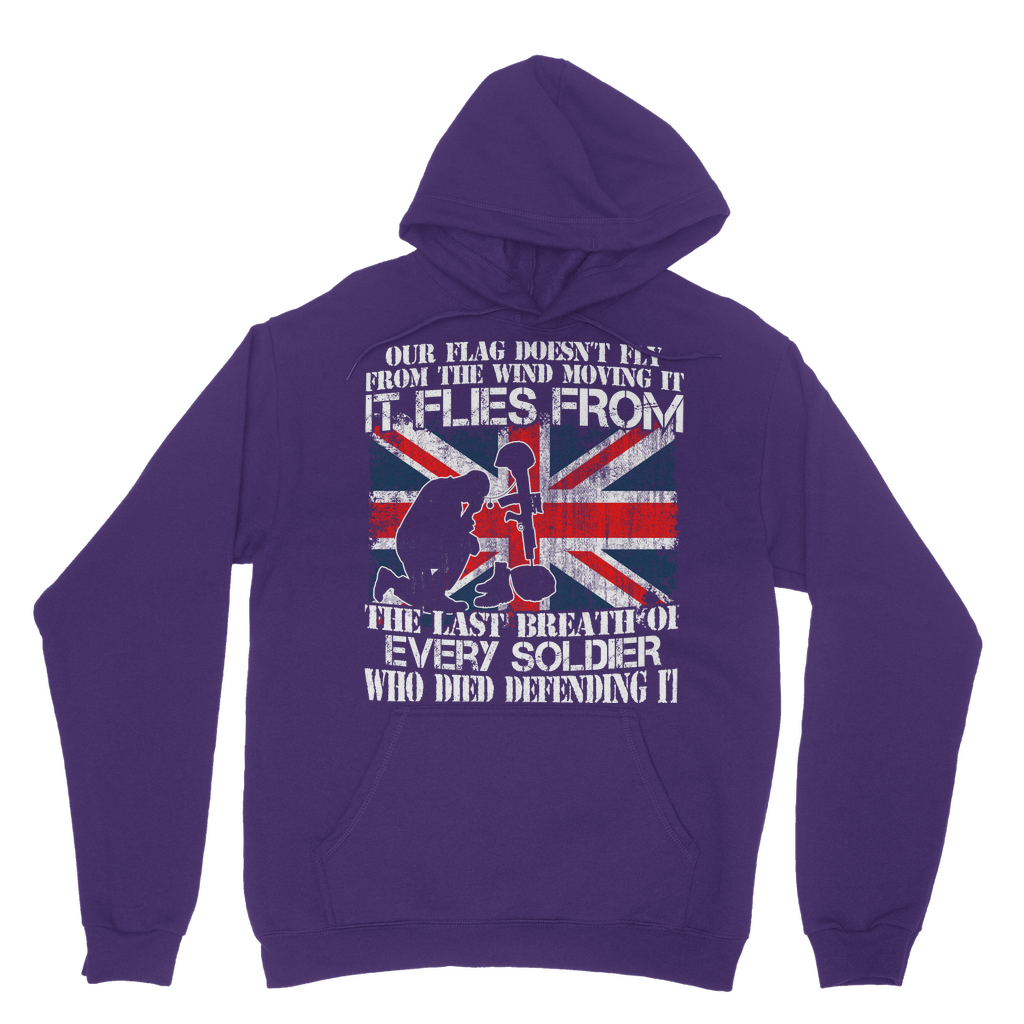 Our Flag Doesn't Fly From The Wind Moving It Classic Adult Hoodie
