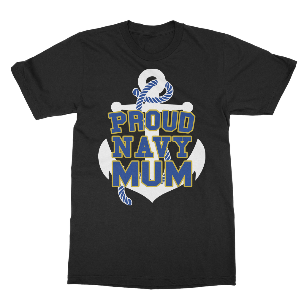 Proud Navy Mum Classic Adult T-Shirt