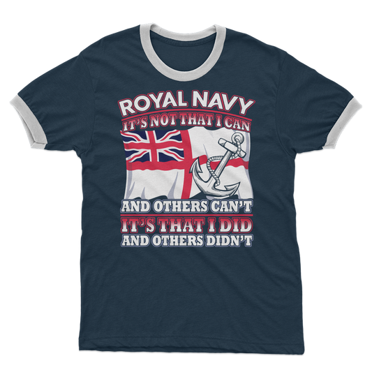 Royal Navy - It's That I Did Adult Ringer T-Shirt