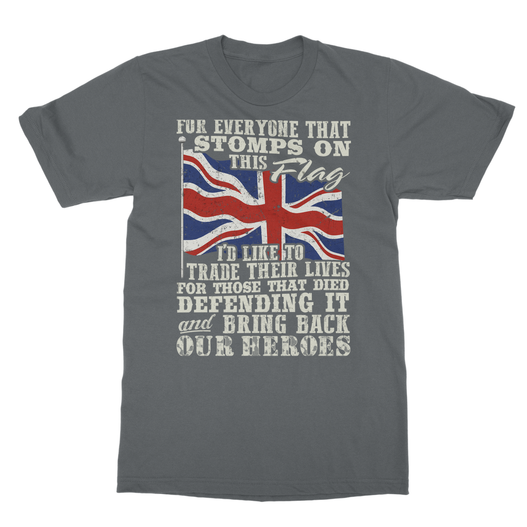 Don't Stomp On This Flag Classic Adult T-Shirt