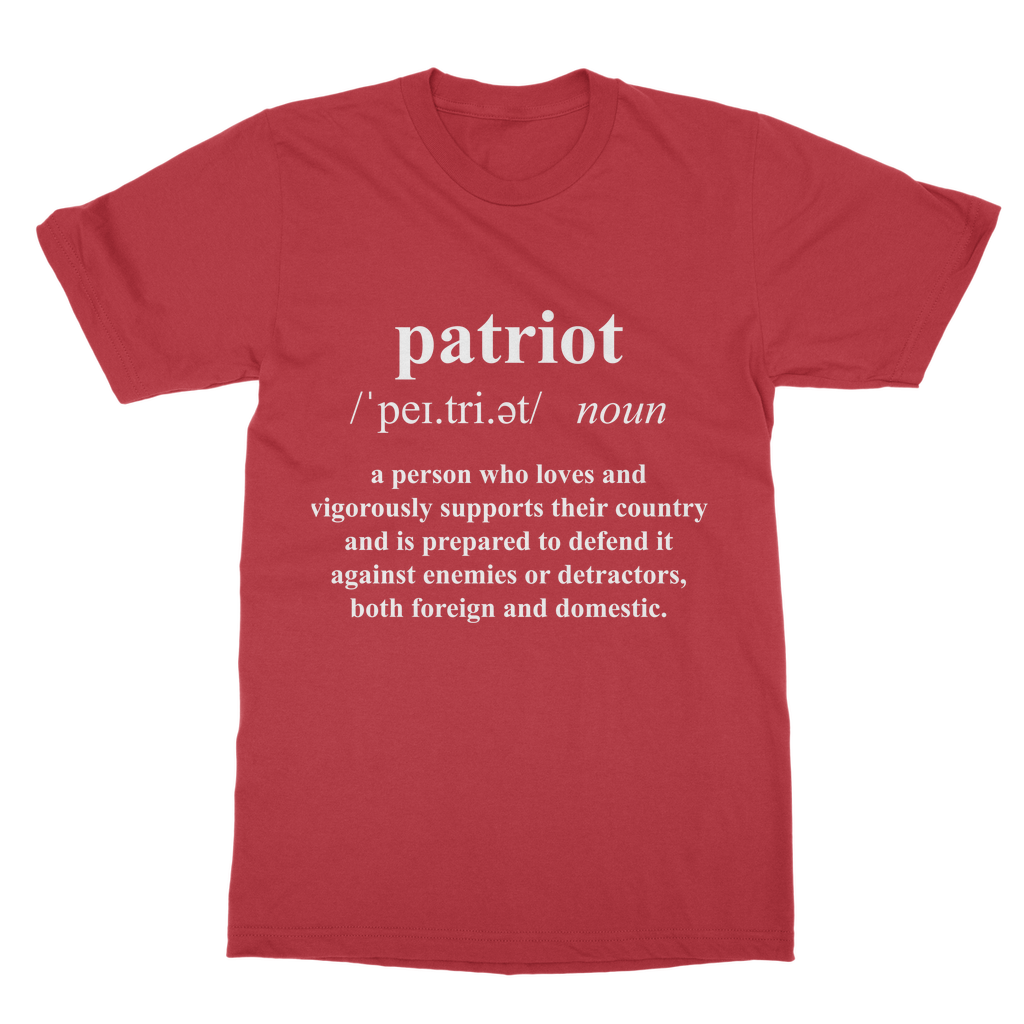 Patriot Dictionary Classic Adult T-Shirt