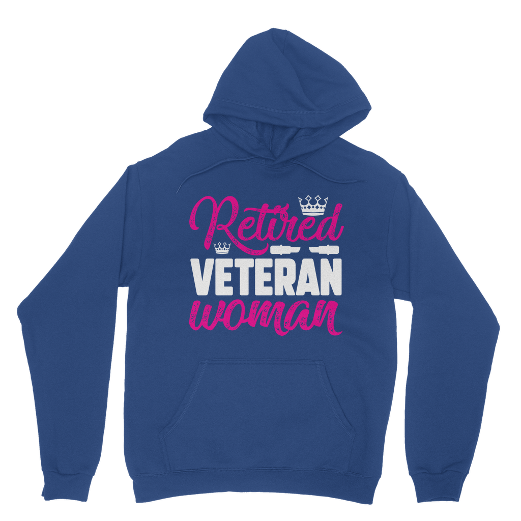 Retired Veteran Women Classic Adult Hoodie
