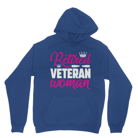 Retired Veteran Women Classic Adult Hoodie