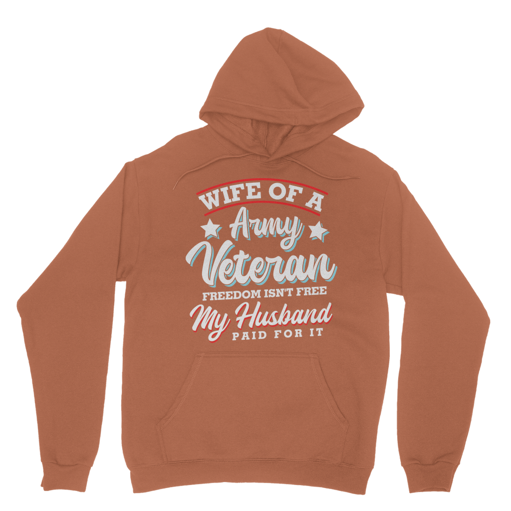 Wife of a Army Veteran Classic Adult Hoodie
