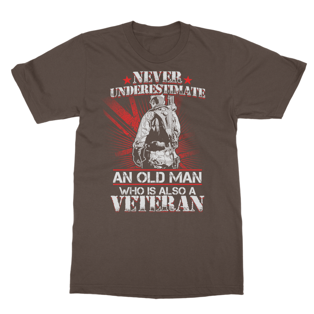 Never Underestimate An Old Man Who Is Also A Veteran Classic Adult T-Shirt