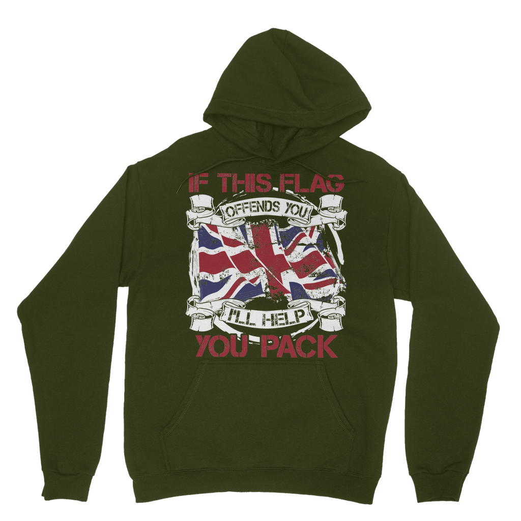 If This Flag Offends You I'll Help You Pack Classic Adult Hoodie