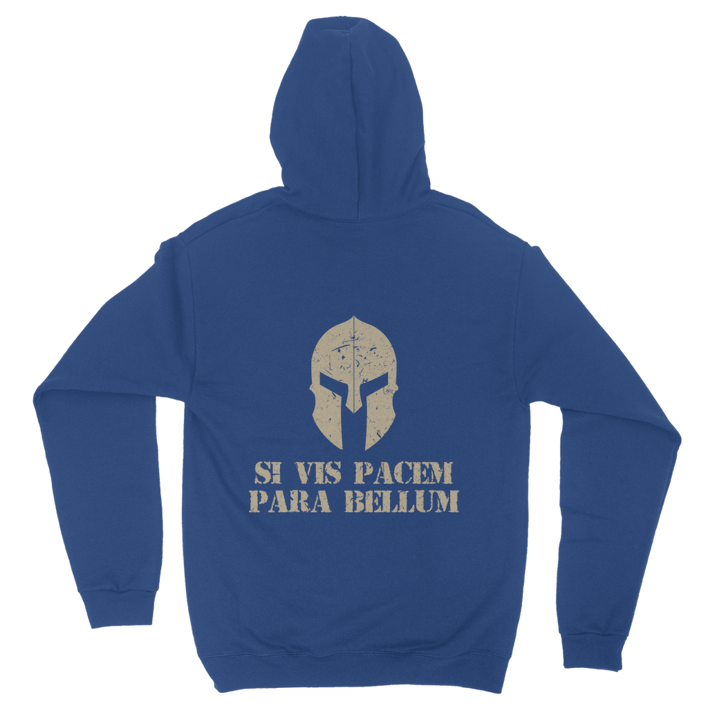 Spartan x Si Vis Pacem Para Bellum (Back print) Classic Adult Hoodie
