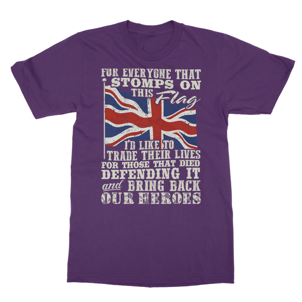 Don't Stomp On This Flag Classic Adult T-Shirt