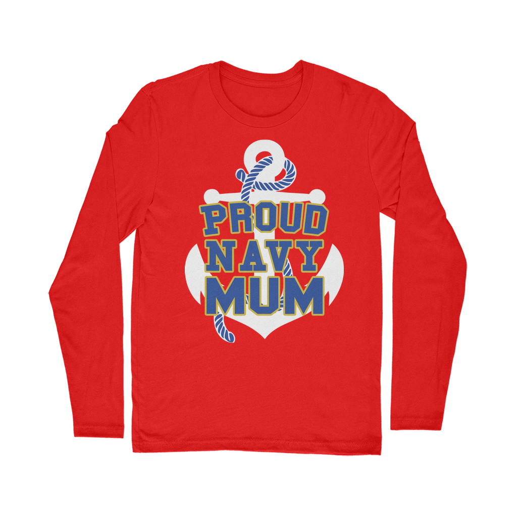 Proud Navy Mum Classic Long Sleeve T-Shirt