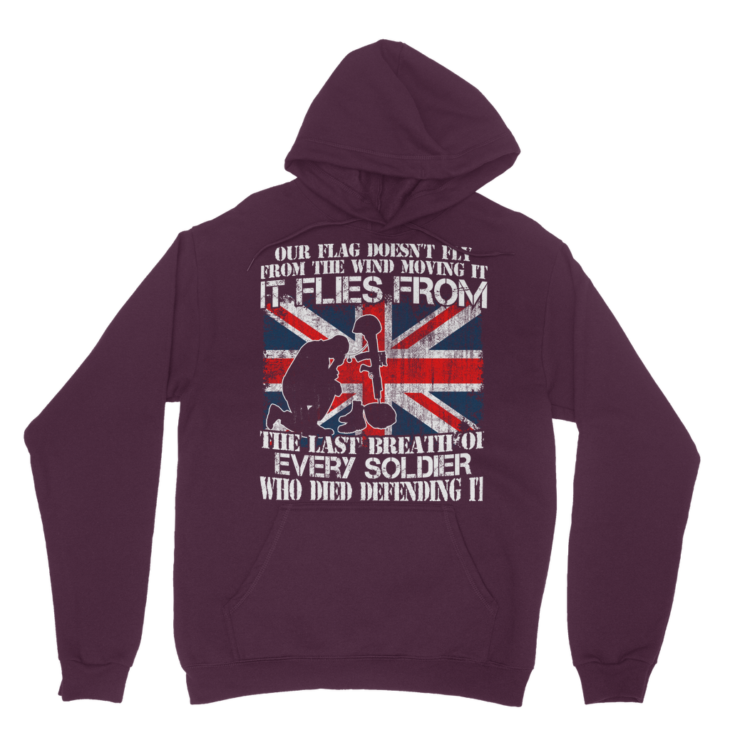 Our Flag Doesn't Fly From The Wind Moving It Classic Adult Hoodie