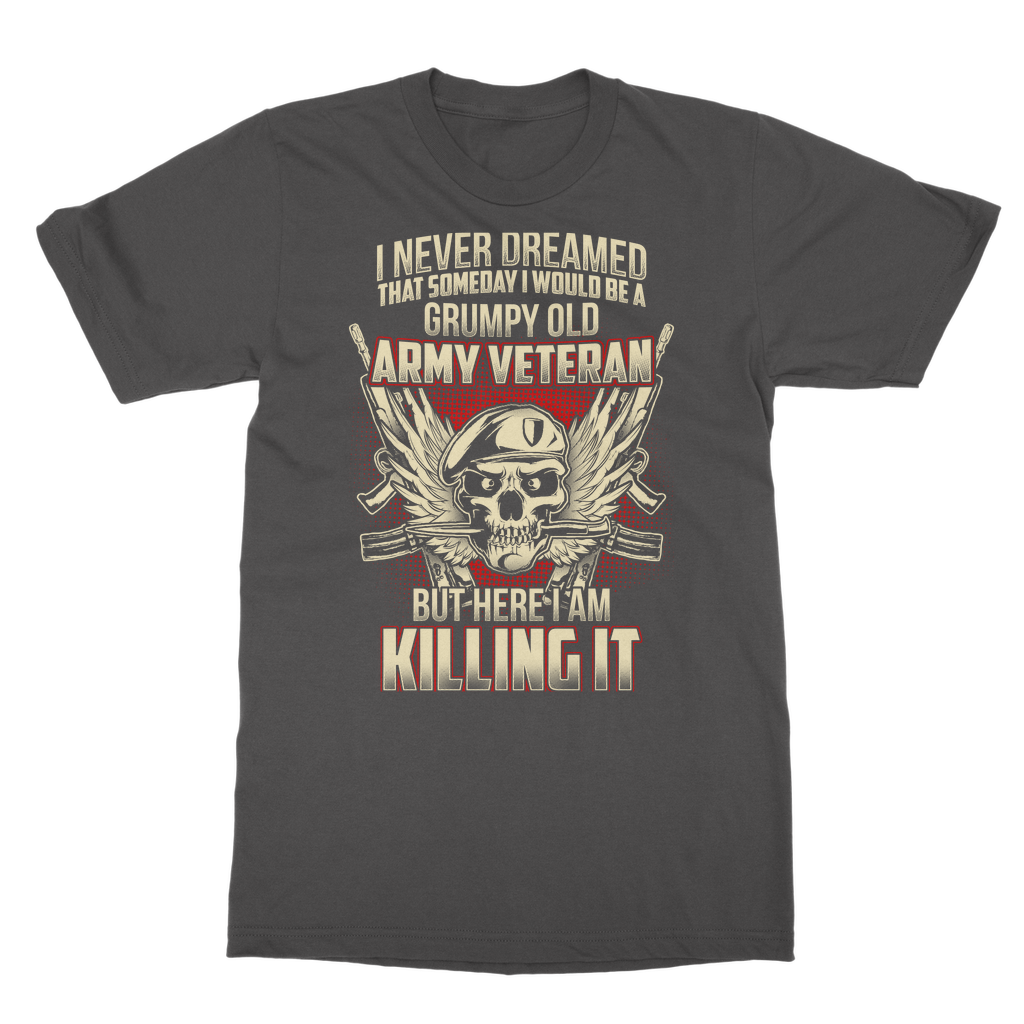 Grumpy Old Army Veteran Classic Adult T-Shirt