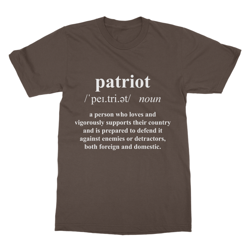 Patriot Dictionary Classic Adult T-Shirt