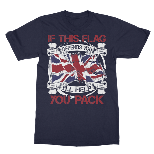 If This Flag Offends You I'll Help You Pack Classic Adult T-Shirt