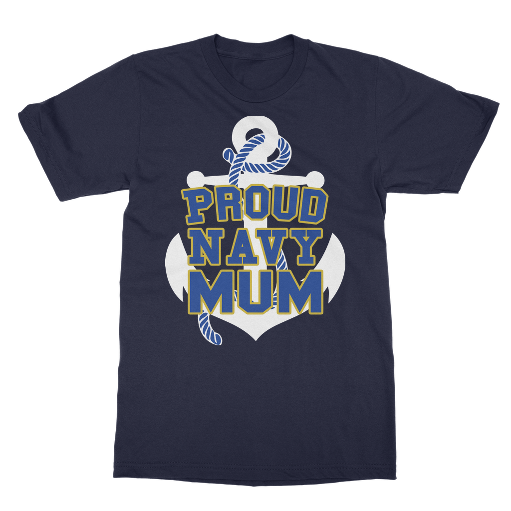 Proud Navy Mum Classic Adult T-Shirt