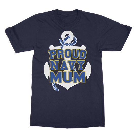 Proud Navy Mum Classic Adult T-Shirt