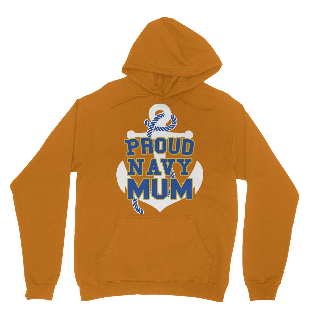 Proud Navy Mum Classic Adult Hoodie