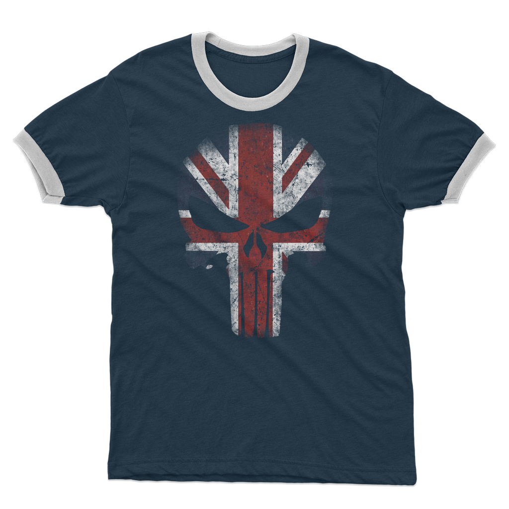 British Punisher Adult Ringer T-Shirt