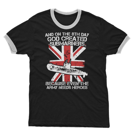 Submariners Are Heroes Adult Ringer T-Shirt